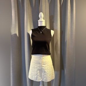 Zara White Short Skirt with 4 buttons